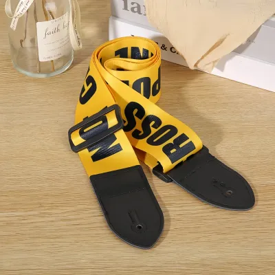 Miwayer Ethnic Style Widened Acoustic Guitar Strap Leather Head Adjustable Shoulder Strap for Guitar Bass Parts & Accessories