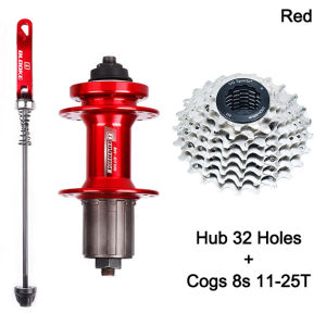 BLOOKE Hub 32 Holes MTB Ball Bearing Hubs 36 Holes combo Bike cogs 8 speed cassette Freewheel sprocket 25T 42T
