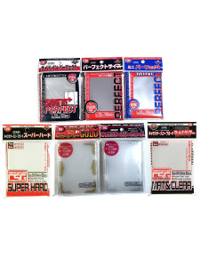 KMC Card Sleeve Protector for Yu-Gi-Oh Magic the Gathering Ultra Hard Silver Edge Perfect Black High Definition Transparent