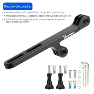 Bicycle Stem Extension Bracket Compatible with GOPRO Dual-Head Lifting Bracket Suitable for Garmin Bryton and Wahoo Code Tabl