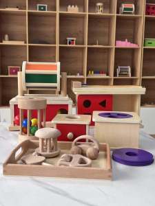 Lovevery Early Education Montessori Toys Intelligent Teaching Aids 6-12 Months Box Toys Replacement Objects for 0-3 Years