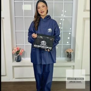Jas Hujan Setelan Biru Dongker By Garuda Terbaik pria wanita dewasa