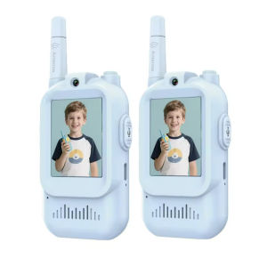 Video Walkie Talkies for Kids 2 Pack Rechargeable Toddler Toys for Indoor Camping Travel Birthday Gfits for Kids Ages 3-12
