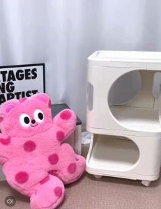 ~SG Seller~ ABS & PS Portability Side Table Cart Trolley Movable Coffee Table Bedside Table Sofa Side Table Storage Shelf Tea Table Kitchen Rack Kitchen Storage Rack Snack Storage Rack Book Shelf Book Rack Organizer Cart Trolley Makeup Rack Cosmetics Rack