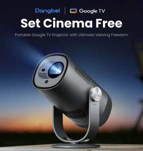 [Top1 Seller for Projectors] Dangbei Freedo Portable Full HD1080p Google TV Projector with Official Netflix c/w Free Carry Case (1 Year Warranty) - New Arrival !