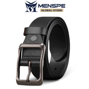 MENSPE เข็มขัดหนังวัวสองชั้นเรียบเข็มขัดผู้ชายแฟชั่นเข็มขัดแนวเรโทรเข็มขัดลำลองธุรกิจเข็มขัดปรับได้เข็มสบายๆง่ายทนต่อการสึกหรอเข็มขัดเรียบง่าย