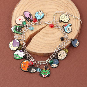 Dragon Ball Anime Story Pendant Goku Seven Star Beads Character Bracelet Cosplay Props Gift Men Women Party Jewelry Accessories