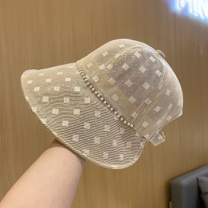 Summer Thin Fisherman Hat Womens Natural Versatile Face Slimming Basket Hat Foldable Breathable Wide Brim Sunshade Hat