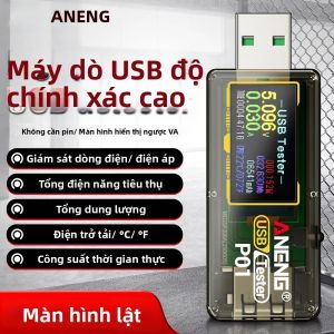 ANENG | Máy Đo Điện Áp Kỹ Thuật Số Mini ANENG P01 Bộ Kiểm Tra USB Độ Chính Xác Cao DC4-30V Với Chức Năng Lưu Trữ Dữ Liệu Khi Tắt Nguồn Để Đo Điện Áp Dòng Điện Và Công Suất.