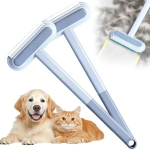 3-in-1 Multi-Function Lint Cleaner Pet Cat Dog Hair Remover Brush Washable Manual Lint Hair Remover Handle Brush Window & Floor Hair Cleaning Tools
