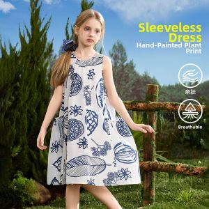 Ask Junior | Summer New Leisure Print Dress for Older Girls