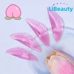 Libeauty 2 Cặp Trục Uốn Mi Silicone L-Curl Với Miếng Dán Bảo Vệ Nâng Mi Miếng Dán Làm Mềm Phụ Kiện Dụng Cụ Uốn Mi Màu Hồng