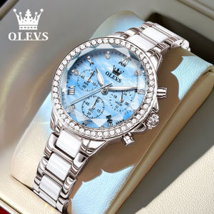OLEVS | Quartz Womens Watch Ceramic Multi-Function Stylish Luxury