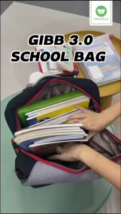 CoalaKids Gibb Spine-Care School Bag (M) [Black Red]- Upgrded Version Primary School Bag