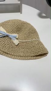 หมวกฟางฤดูร้อนแบบสบายๆสําหรับผู้หญิงหมวกป้องกันแสงแดดแบบพับได้372