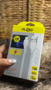 KLGO S-71 1M 2.4A USB Data Cable Quick Charger Fast Charging for I0S