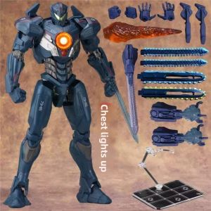 Pacific Rim Alloy Luminous Dangerous Revenge Wandering Warrior Angry Obsidian Mecha Model Collectible Toy Figure