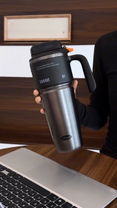 Sidagar 1000ml Large capacity Ceramic Liner Vacuum Insulated Stainless Steel TumblerOutdoor Sports Water Cup