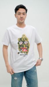 Desain Kaos Unik: 420Father Kaos Enjoy Smoke X D1007S