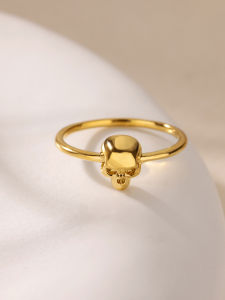 Skull Rings For Women Fashion personality punk Finger Ring Gold Color Stainless Steel Waterproof Metal Jewelry Gifts Anillos