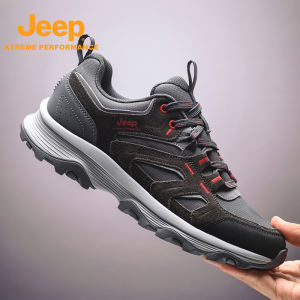 จี๊ป | รองเท้าเดินป่า Jeep สำหรับผู้ชาย ระบายอากาศได้ดี ทนทานต่อการสึกหรอ รองเท้าเดินป่าแบบลำลอง รองเท้าสำหรับการตั้งแคมป์กลางแจ้งและท่องเที่ยว