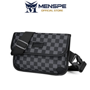 MENSPE Mens Chest Bag Fashion Waist Bag Business Shoulder Bag Cross Body Bag Lightweight Waterproof Casual Bag Money Phone Waist Fanny Pack Jogging Belt Fanny Pack for Workouts Sports Outdoor