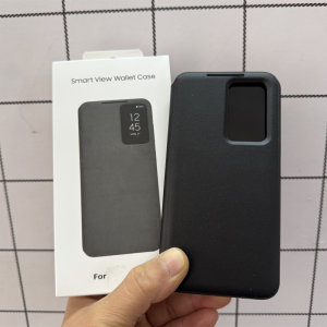 Ốp Lưng Điện Thoại Samsung S25FE GalaxyS24Ultra Smart View Window S25edge Original S22+ Flip Cover A17 Insert Card S23/A55/A56/A16 Full Protection Thin Business