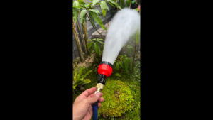 ฝักบัวรดน้ำ ฝักบัวแรงดันน้ำ หัวฉีดน้ำแรงดันสูง ฝักบัวรดน้ำต้นไม้ วาล์วปิดเปิด ข้อต่อสวมเร็ว รดน้ำนุ่ม ดินปลูกไม่กระจาย 💦2000 รู ขนาด 4หุน6หุน💦