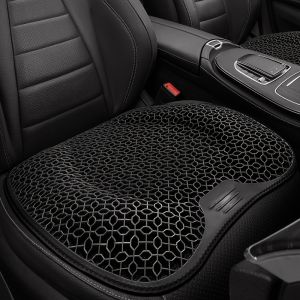 1pc Gel Seat Cushion - Honeycomb Design for Car/Office | Breathable & Machine Washable Pad Ergonomic Support & Lightweight