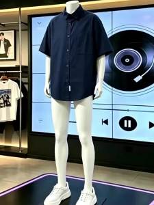 Casual Pure Color Short Sleeve Shirt