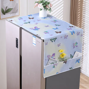Tấm Lót Bảo Vệ Tủ Lạnh Chống Bụi Chống Thấm Nước Chống Tia UV Phong Cách Tươi Mới Đa Năng Cho Tủ Lạnh Hai Cửa Và Một Cửa