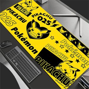 Bandai | Mouse Pad Professional E-sports Gamers Speed Pc Gaming Rubber Keyboard Notbook Desk Mat P-Pokemons P-Pikachus Mousepad 800X300