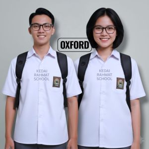 Baju Sekolah SMA SMK Bahan Oxford Super Tebal Lengan Pendek Jumbo Big Size Martin