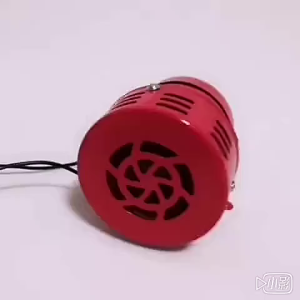 Electric Emergency Warning Siren Horn Continuous Sound Alarm with Rust-Proof Housing