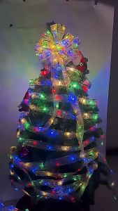 4m/10m Golden Christmas Ribbon LED Lights LED Christmas Tree Lights Decoration Glow Ribbon Lights