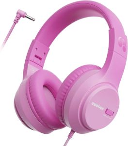 Nubwo | AWATRUE HK07 Kids Wired Headphones Stereo Sound Earphone with Mic Music Study Headset Limited Volume 74dB/85dB for Children
