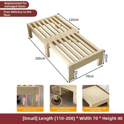 ZUOLEJIA | Eco-friendly Solid Wood Sofa Bed Retractable Pullout Bed