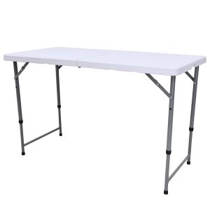 โต๊ะสนาม โต๊ะพับ โต๊ะแคมป์ปิ้ง โต๊ะอเนกประสงค์ โต๊ะพับ Folding Table [ White] รุ่น T3