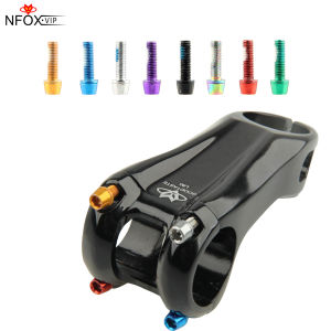 M5x18mm NFOX Stem Screws Color Plated CNC Carbon Steel Bolts for Mountain Bike Road Bike Handlebar Stem Parts
