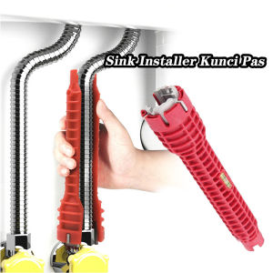 Kunci Pas Wastafel / Faucet Sink Installer / Soket Keran Pipa Air 8In1