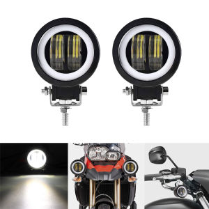 Motorcycle Universal 3" Work Light Angel Eye LED Portable Spotlights Off Road Driving For Truck SUV UTV ATV Tractor Fog Lamp