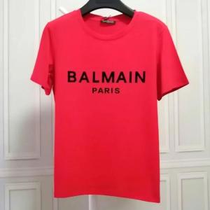 Paris Fashion Brand Original BALMAINˉPARIS 3D Three-dimensional Letter Half Sleeved T-shirt Casual Loose Solid Color Short Sleeved T-shirt