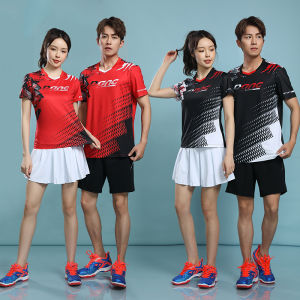 ชุดแบดมินตันคู่รัก 2025 ฤดูใบไม้ผลิ ฤดูร้อน 2025 ชุดกีฬาเทนนิสบ็อกซิ่งแขนสั้นแห้งเร็วสำหรับผู้ชายและผู้หญิง