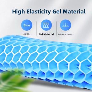 MONLEYTA | German Gel Seat Cushion Summer Breathable Silicone Cooling Pad Anti Slip Car Chair Pad Heat Dissipation Seat Pad For Long Time Sitting