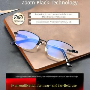 แว่นตาอ่านหนังสือป้องกันแสงสีฟ้า แว่นตาอ่านหนังสือแฟชั่น แว่นอ่านหนังสือธุรกิจ น้ำหนักเบาและพกพาได้