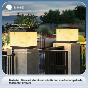VINCAN | Outdoor Solar Column Light for Patio Balcony