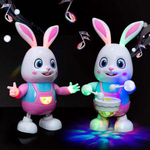 Dancing Rabbit Toy with LED Light Musical Toys for Kids