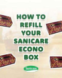 Sanicare Econo Box Premium Facial Tissue Refills (Twin Pack) - 3 ply x 140 pulls