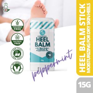 Eco Peppermint Heel Balm Stick Cracked Foot Care Repair Foot Cream Dry Skin Happy Heels Moisturizer Posh Nails