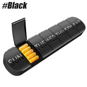 1PCS Weekly Pill Organizer 1 Time a Day Travel Pill Box 7 Day Extra Large Compartments Vitamin Holder Daily Pill Container